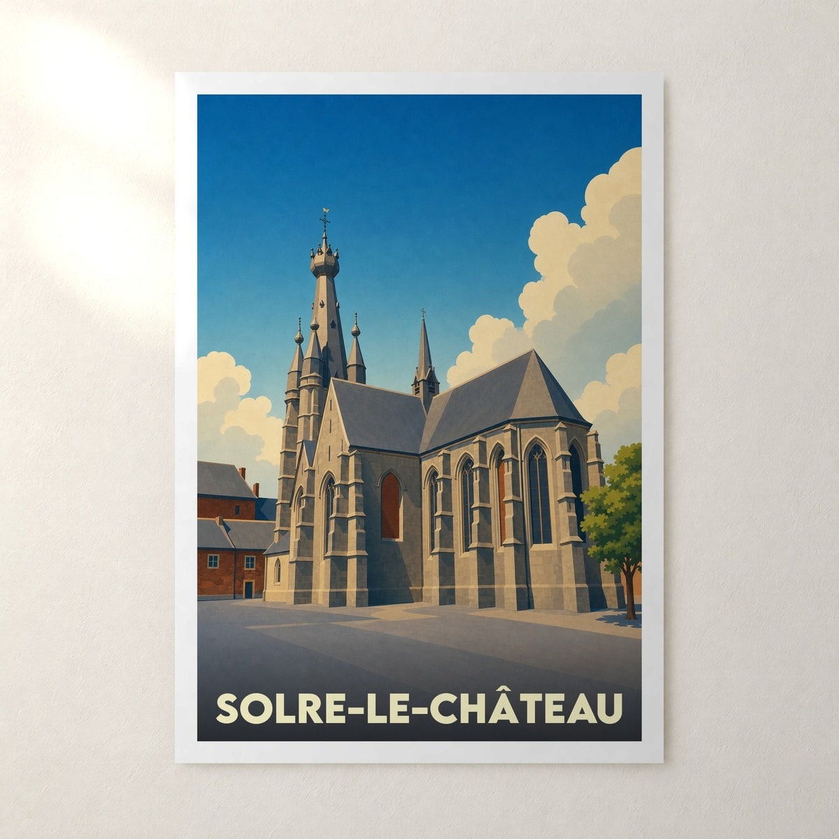 Affiche Solre-le-Château – sans cadre, accrochée au mur