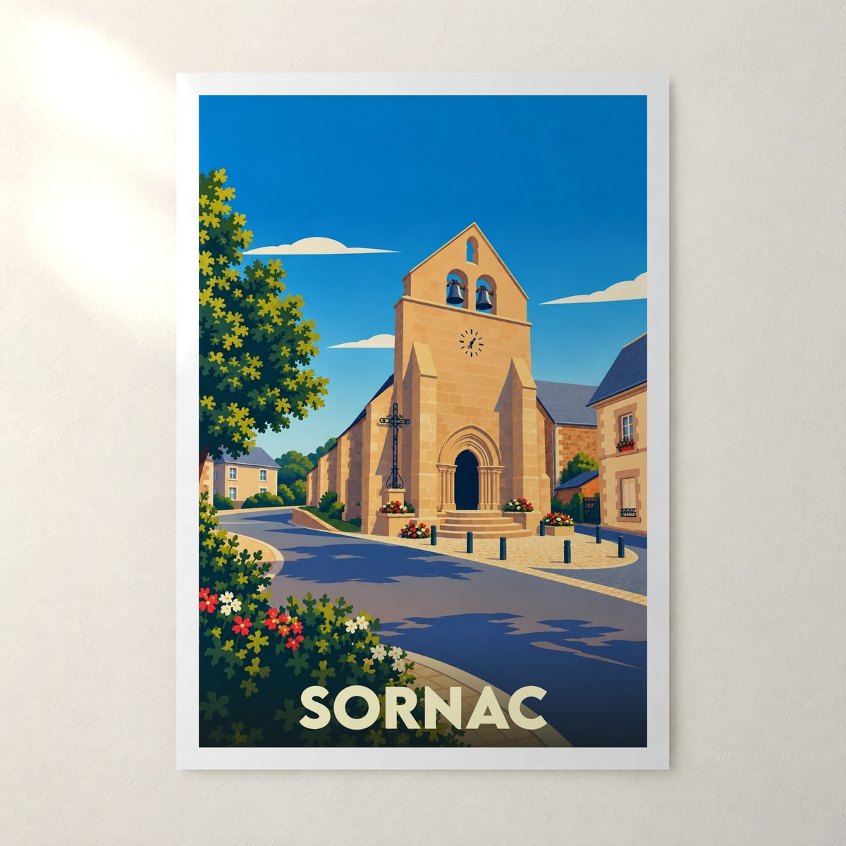 Affiche Sornac – sans cadre, accrochée au mur