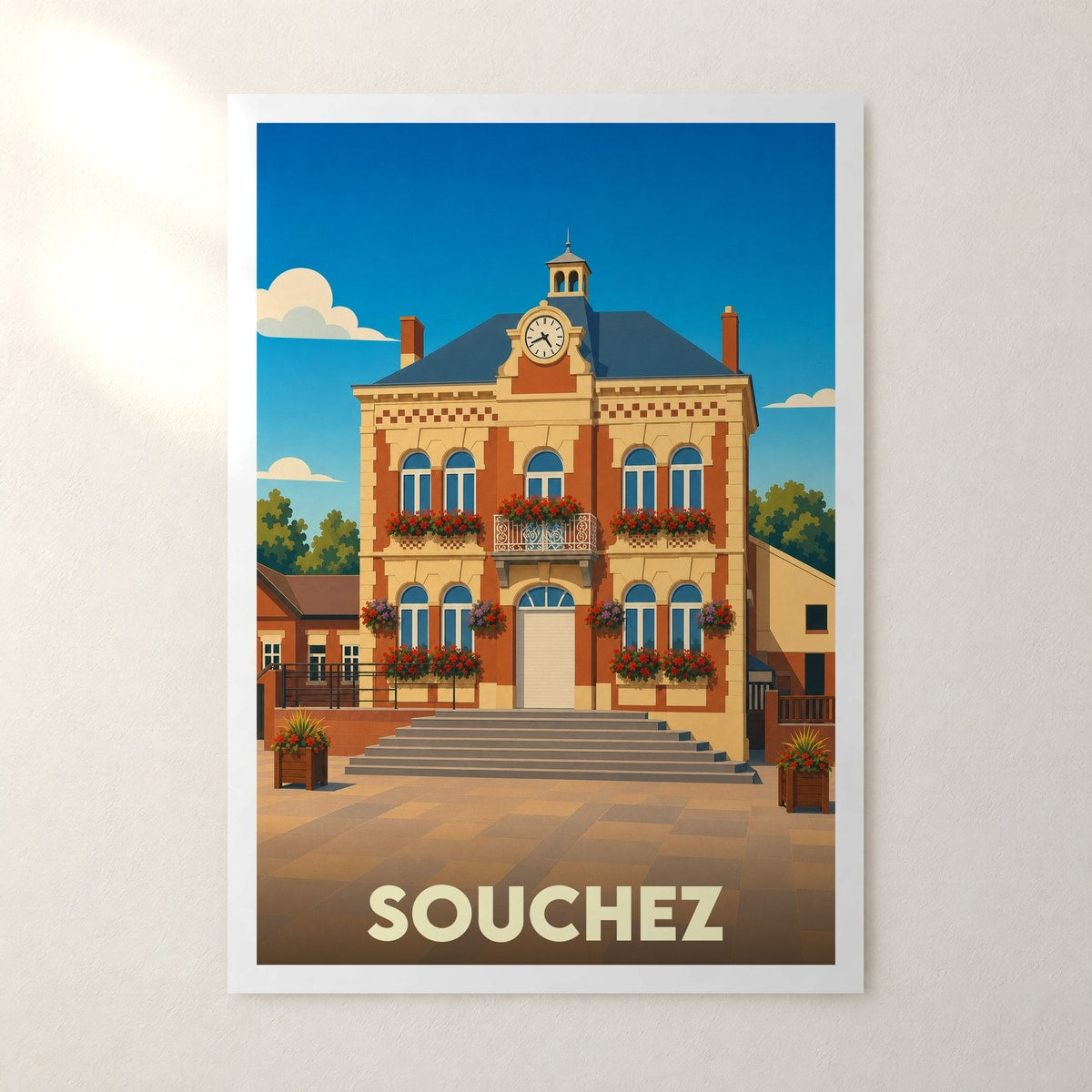 Affiche Souchez – sans cadre, accrochée au mur