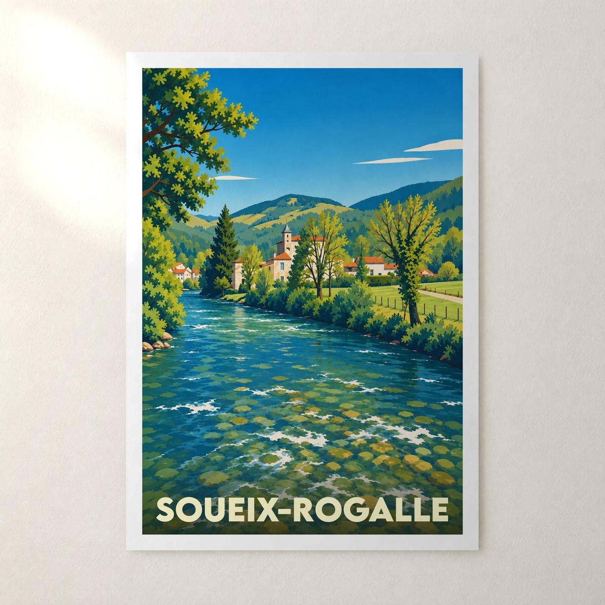 Affiche Soueix-Rogalle – sans cadre, accrochée au mur
