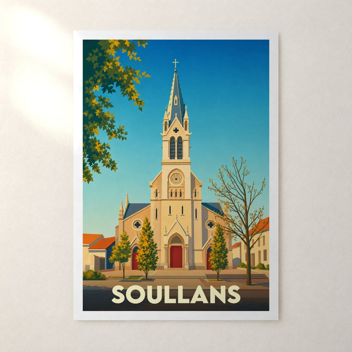 Affiche Soullans – sans cadre, accrochée au mur