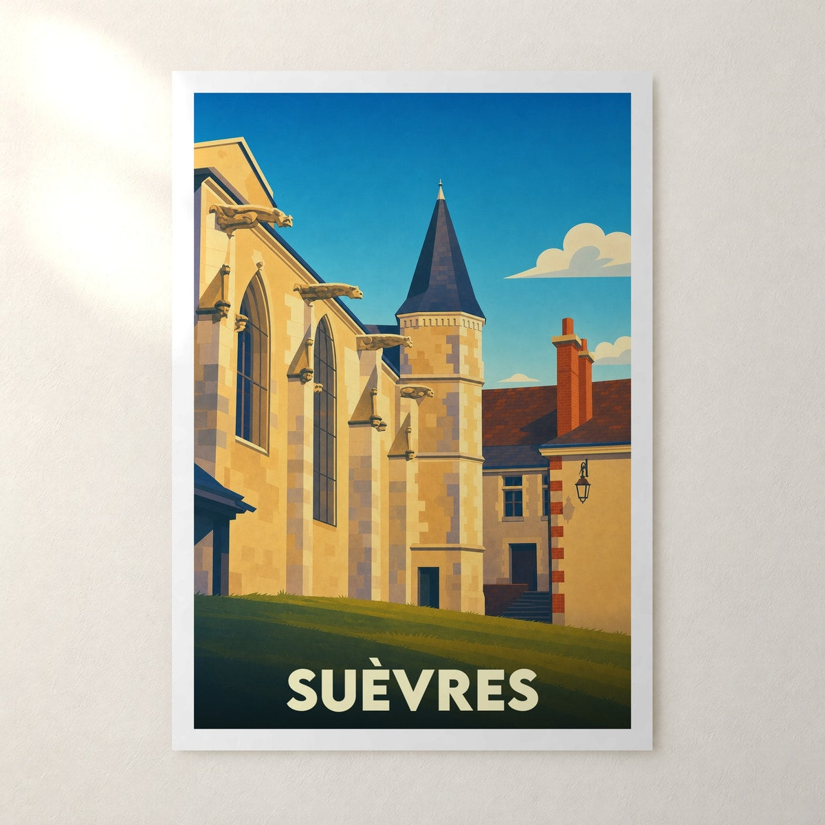 Affiche Suèvres – sans cadre, accrochée au mur