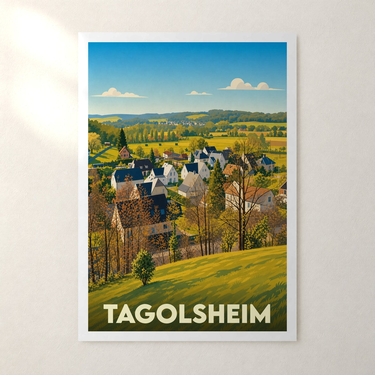 Affiche Tagolsheim – sans cadre, accrochée au mur