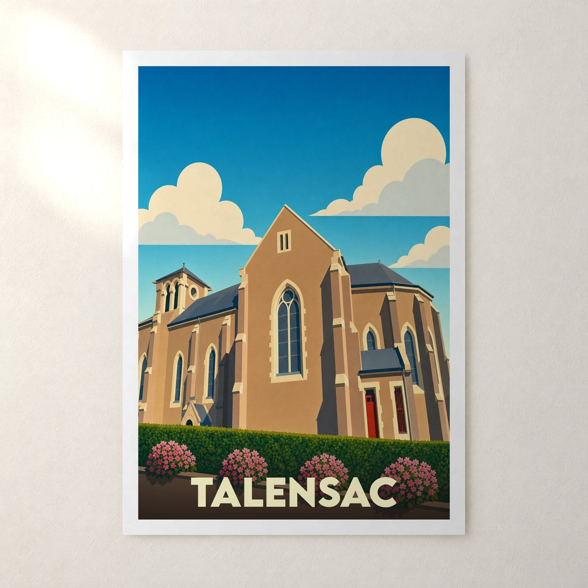 Affiche Talensac – sans cadre, accrochée au mur