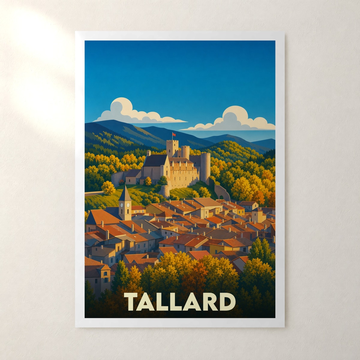 Affiche Tallard – sans cadre, accrochée au mur
