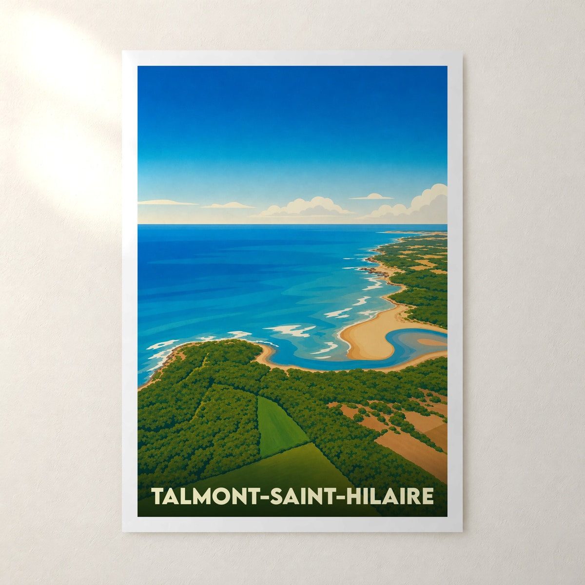 Affiche Talmont-Saint-Hilaire – sans cadre, accrochée au mur