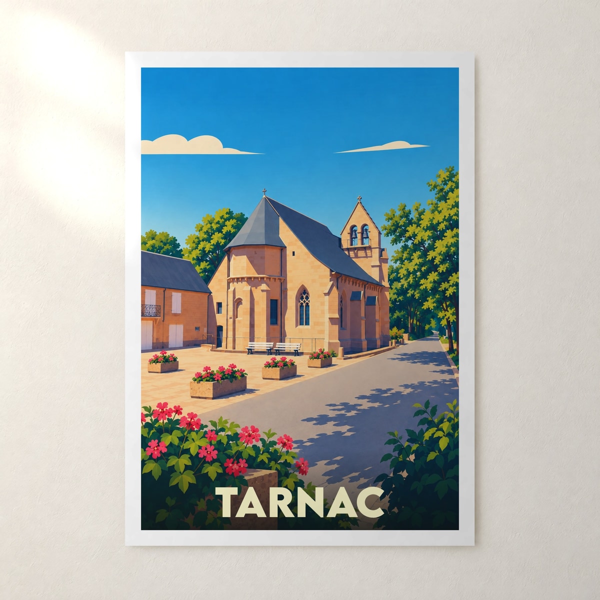 Affiche Tarnac – sans cadre, accrochée au mur