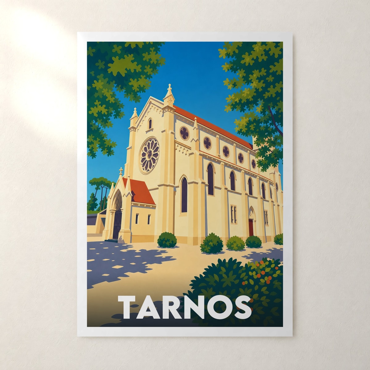 Affiche Tarnos – sans cadre, accrochée au mur