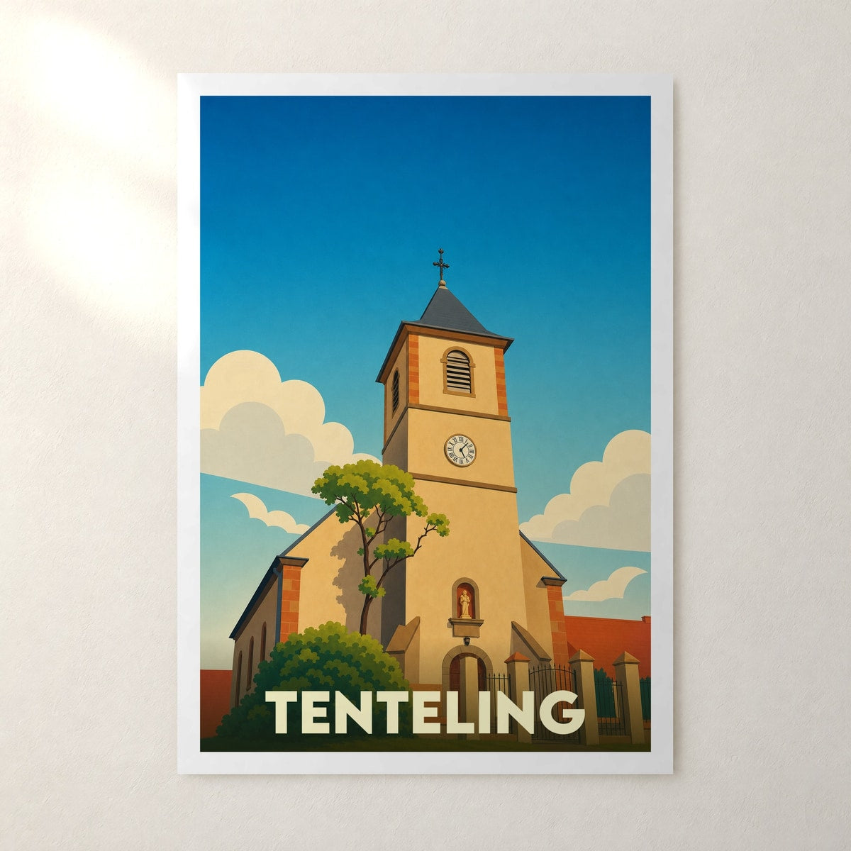 Affiche Tenteling – sans cadre, accrochée au mur