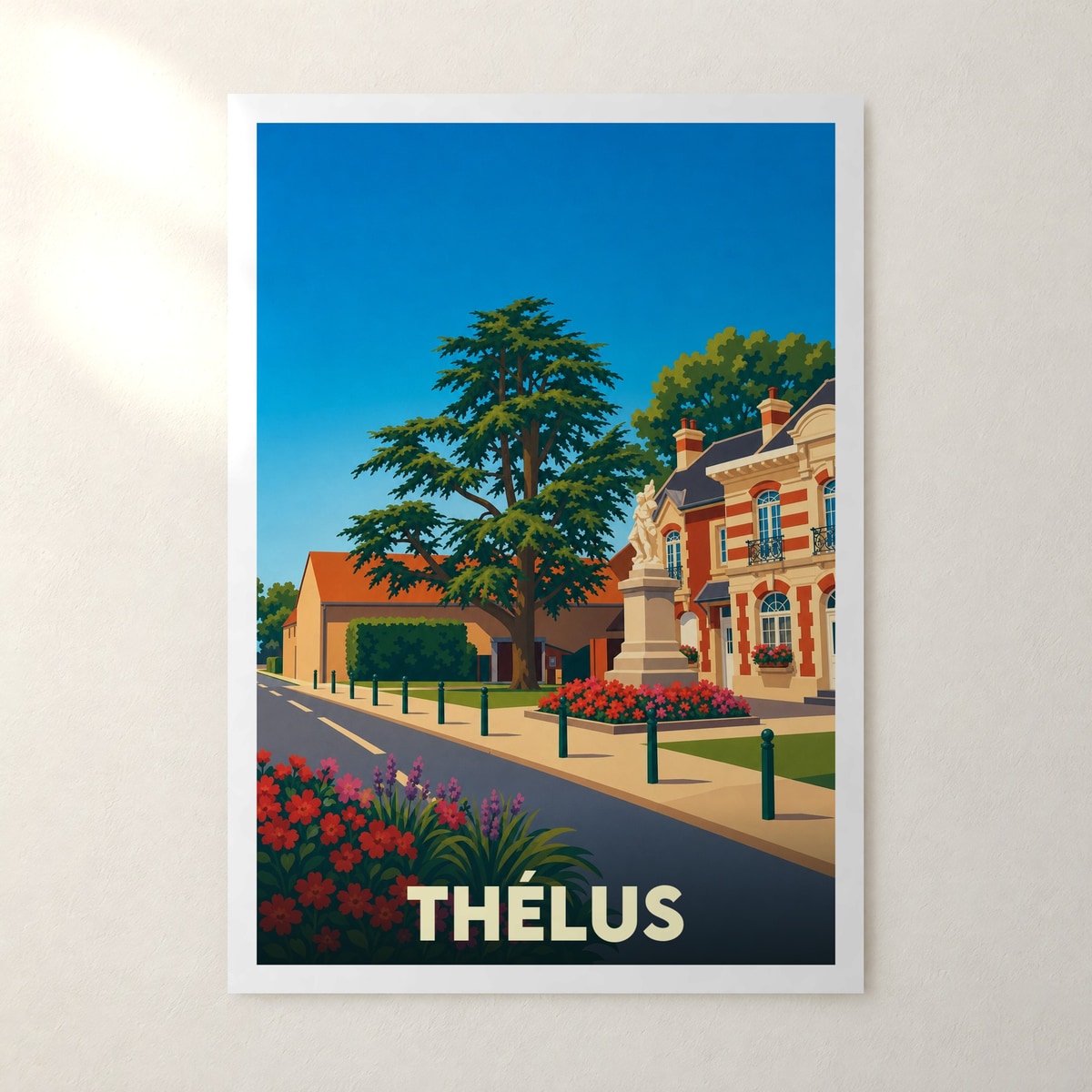 Affiche Thélus – sans cadre, accrochée au mur