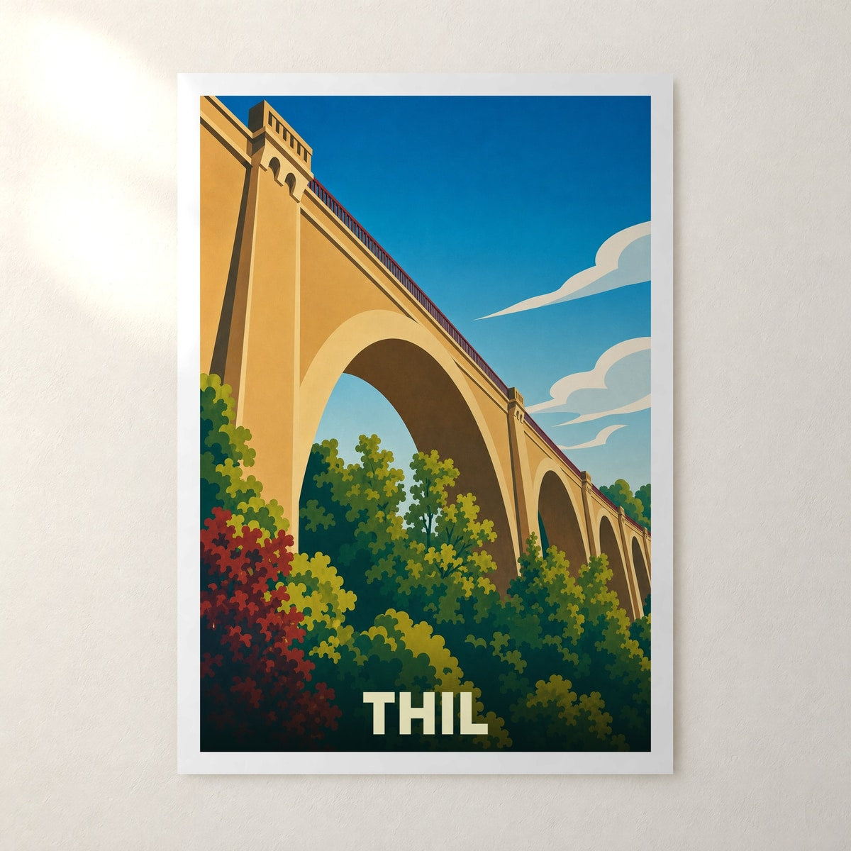 Affiche Thil – sans cadre, accrochée au mur
