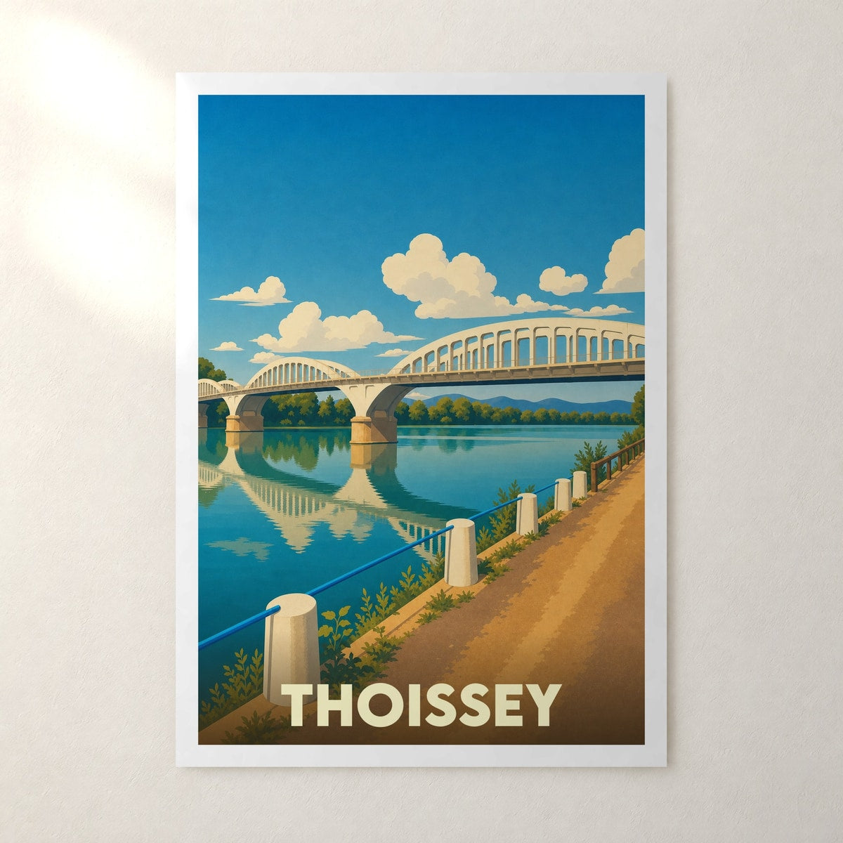 Affiche Thoissey – sans cadre, accrochée au mur