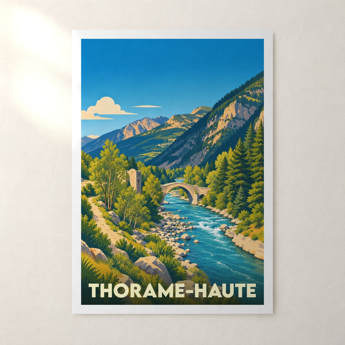 Affiche Thorame-Haute – sans cadre, accrochée au mur