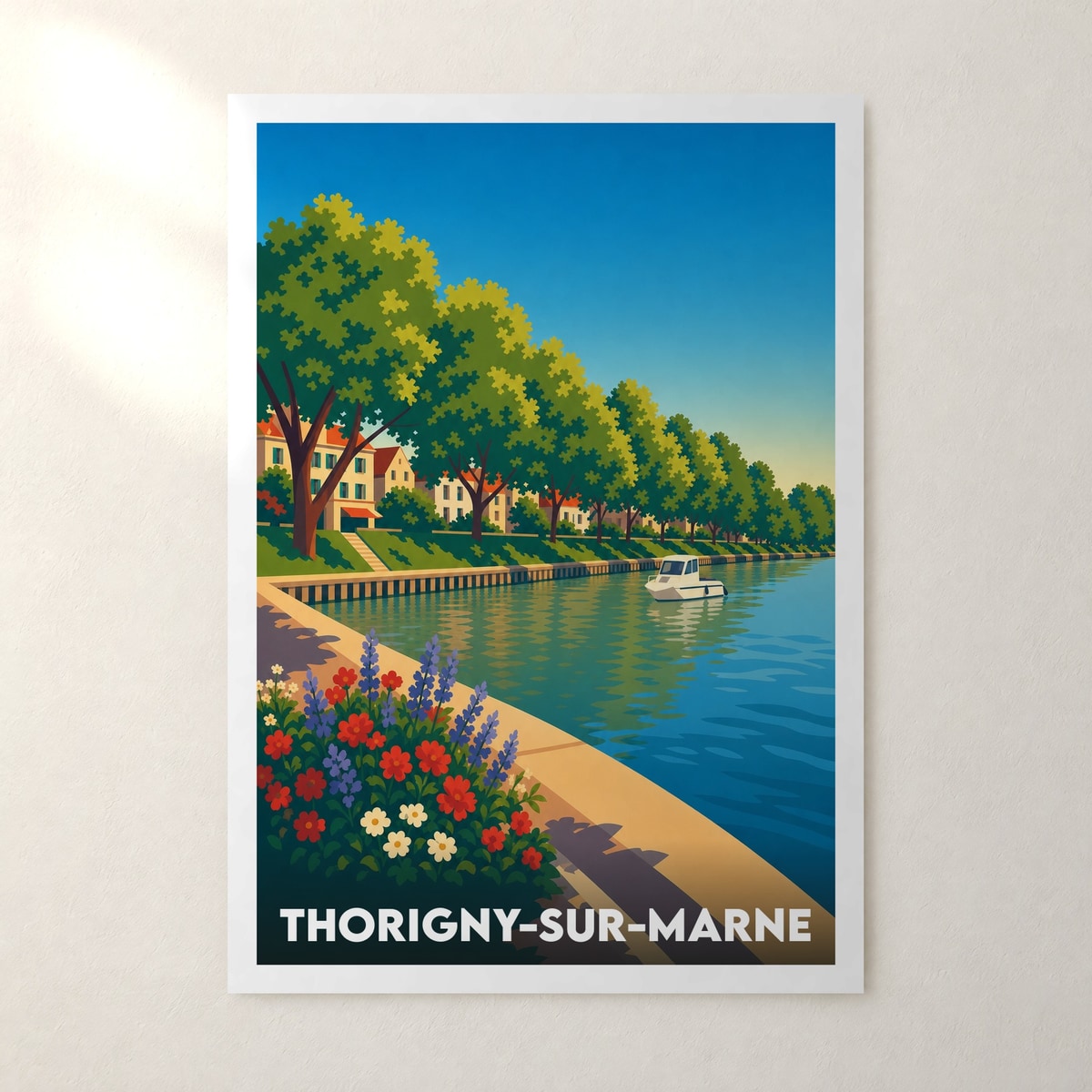 Affiche Thorigny-sur-Marne – sans cadre, accrochée au mur