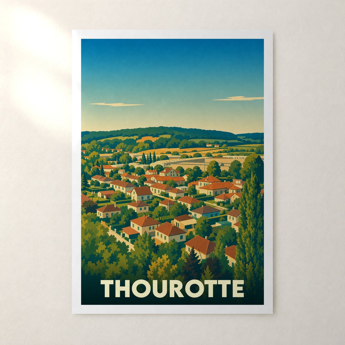 Affiche Thourotte – sans cadre, accrochée au mur
