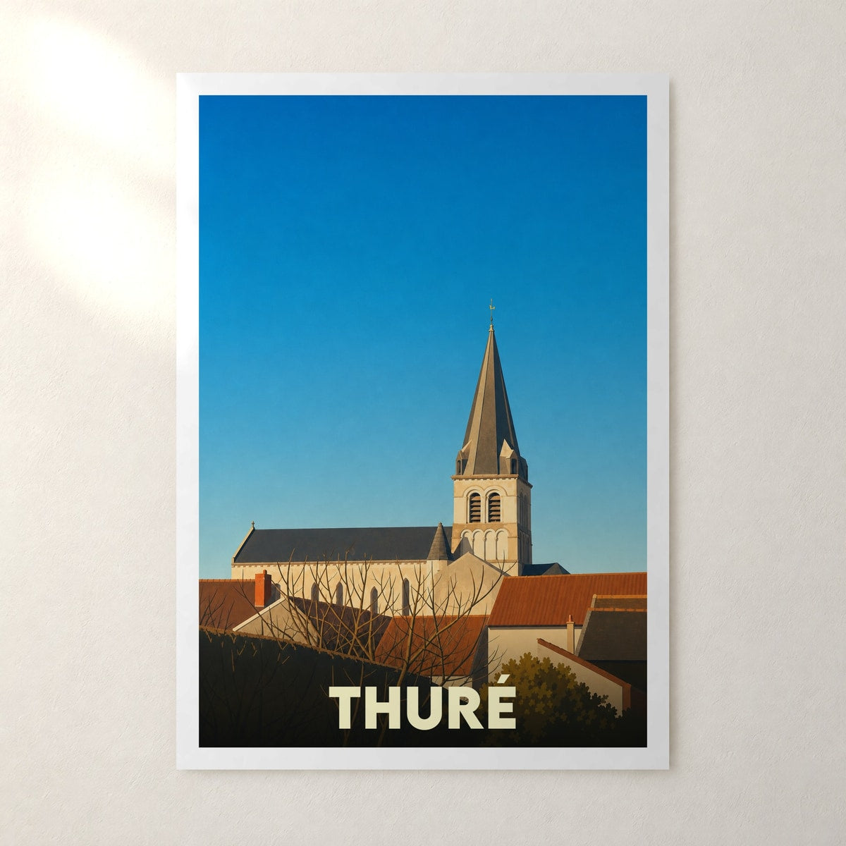 Affiche Thuré – sans cadre, accrochée au mur