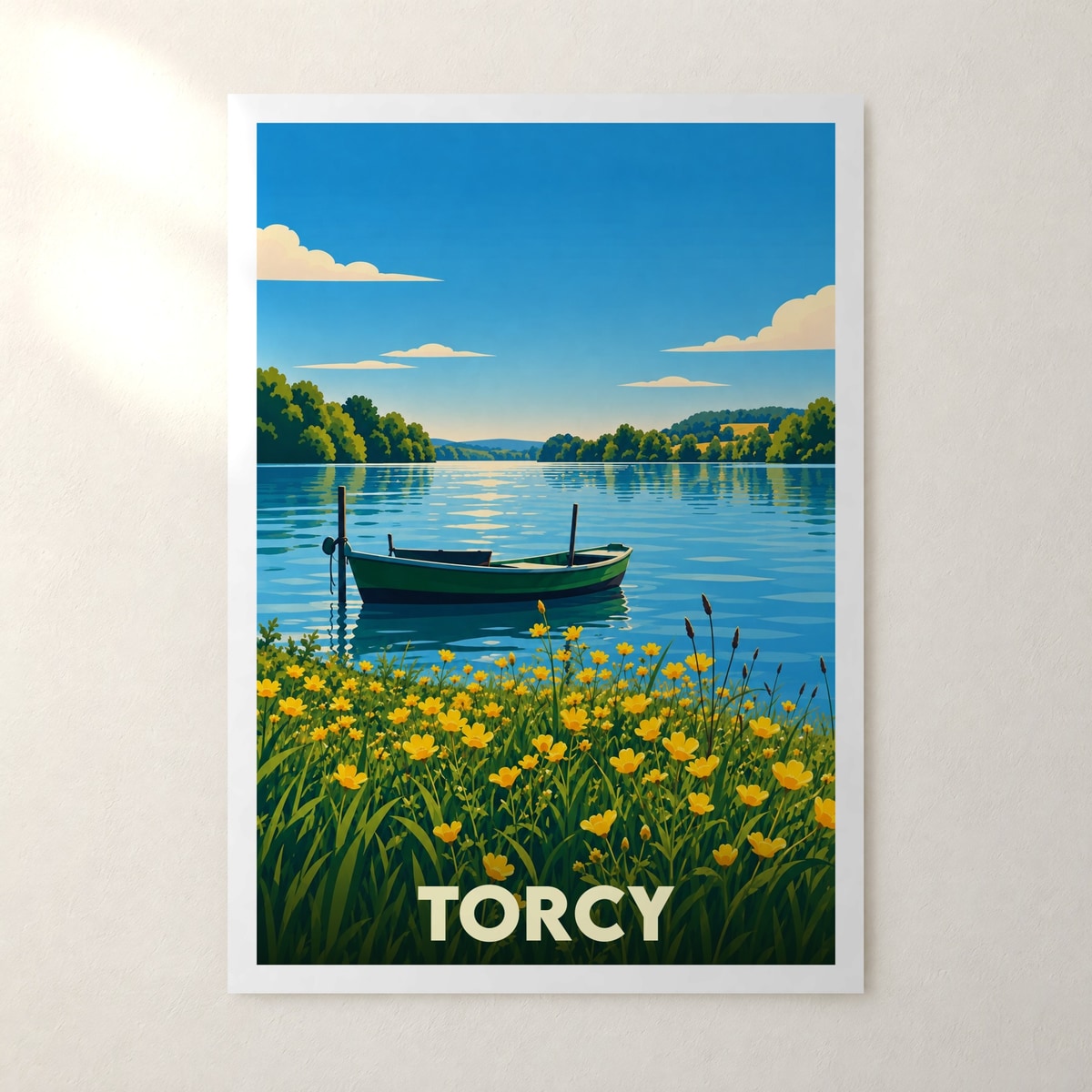 Affiche Torcy (Saône-et-Loire) – sans cadre, accrochée au mur