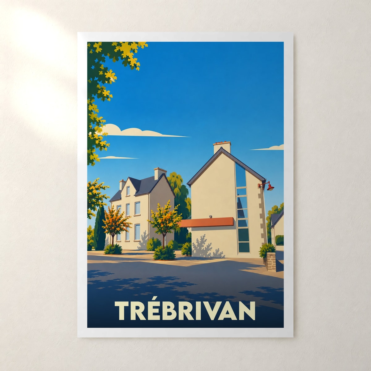 Affiche Trébrivan – sans cadre, accrochée au mur