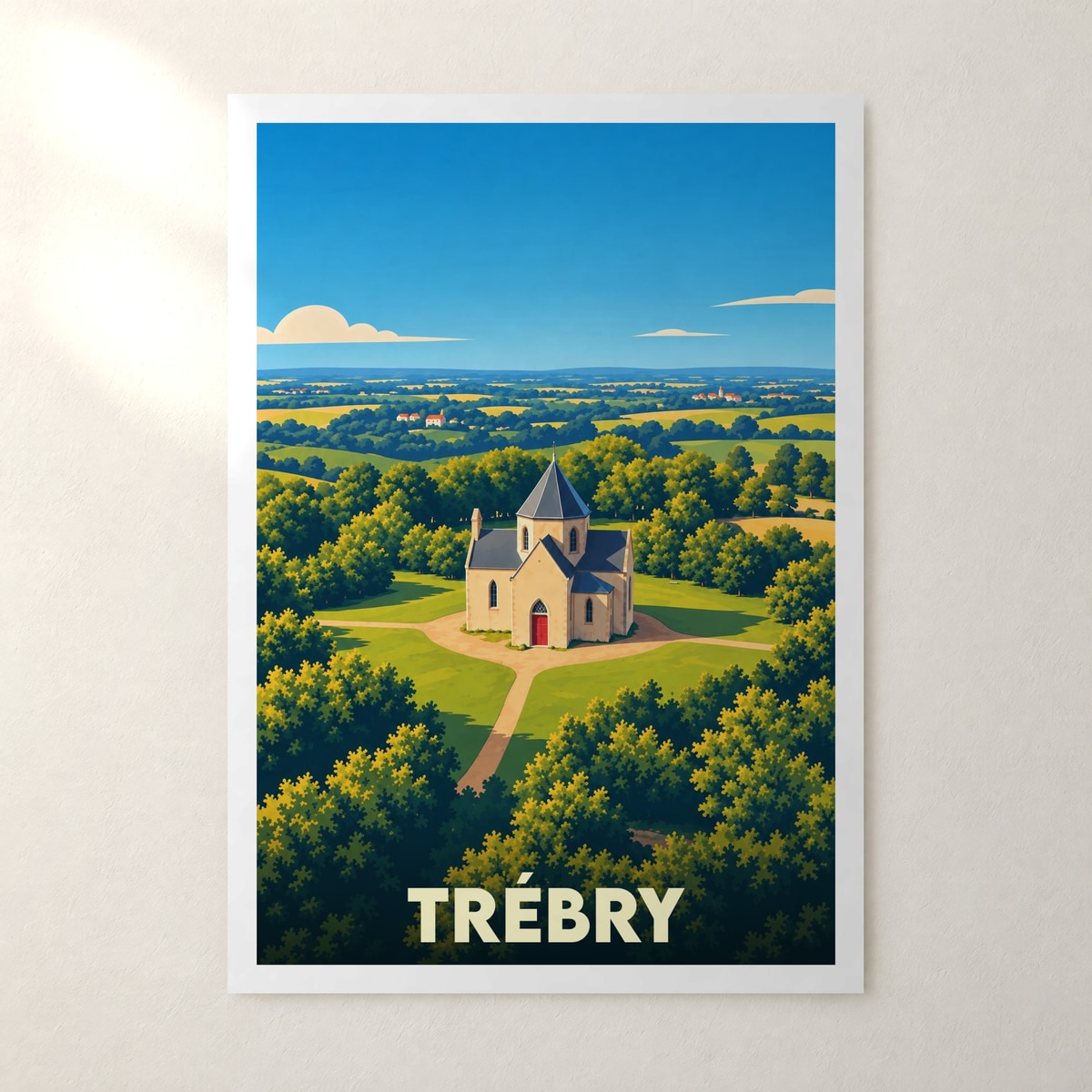 Affiche Trébry – sans cadre, accrochée au mur