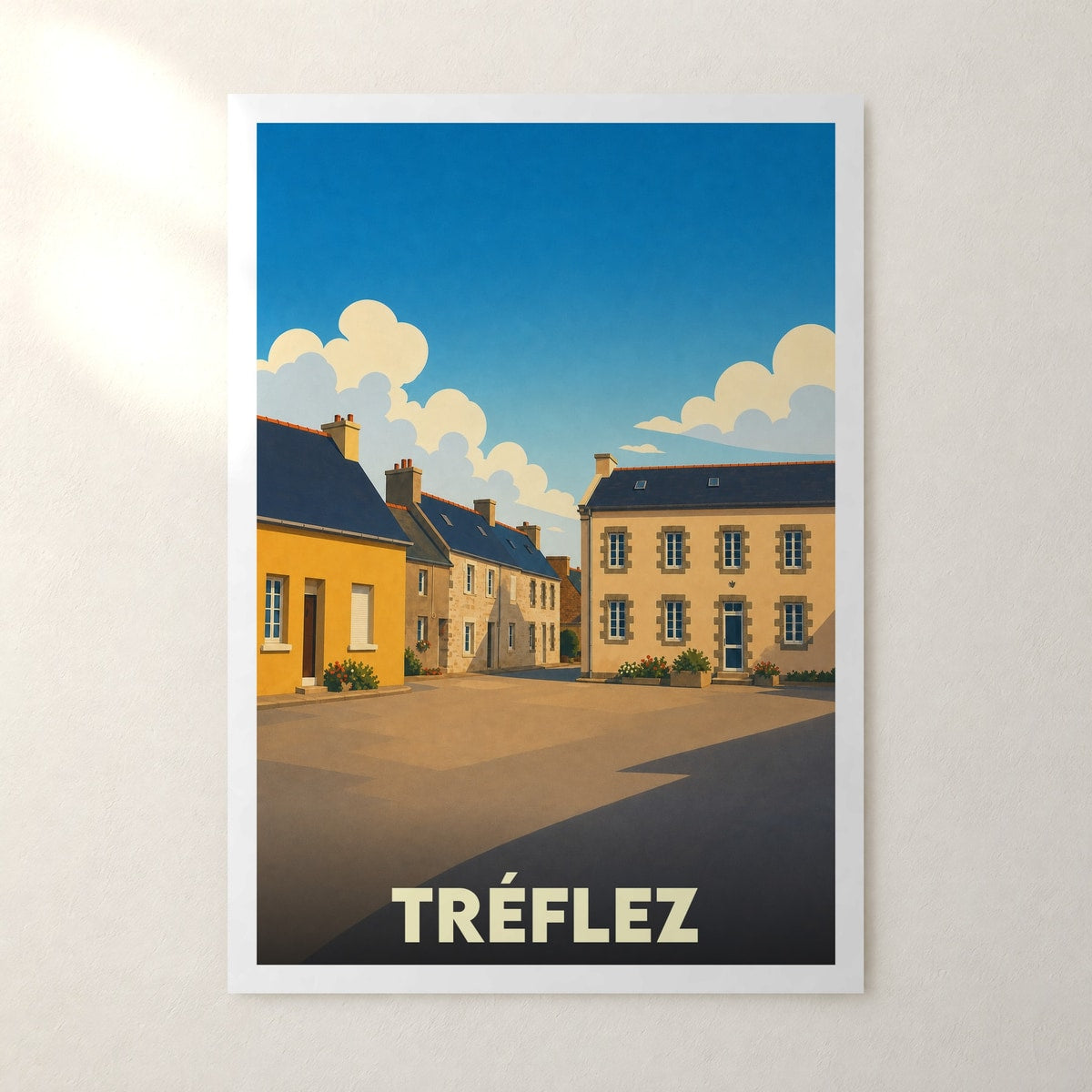 Affiche Tréflez – sans cadre, accrochée au mur