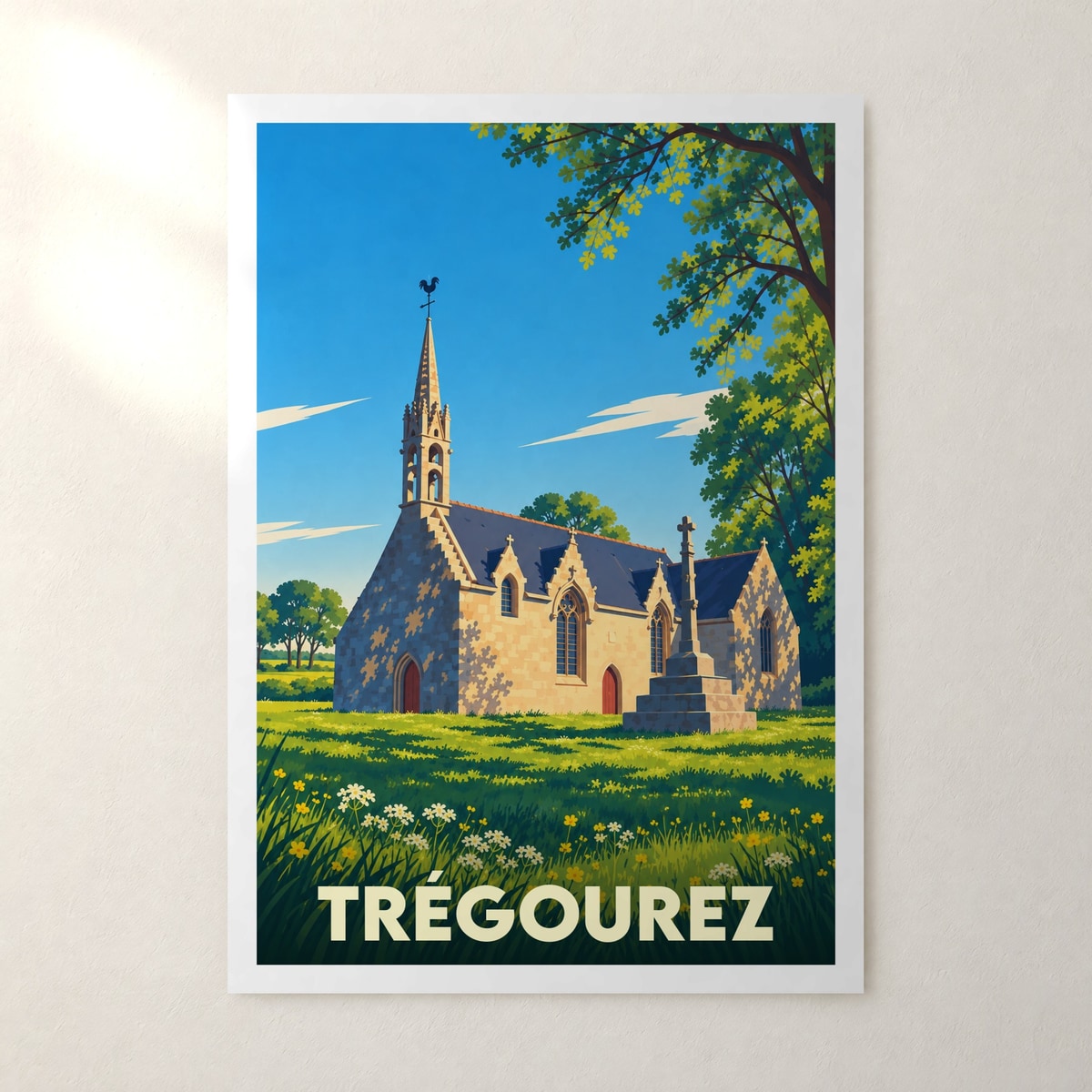 Affiche Trégourez – sans cadre, accrochée au mur