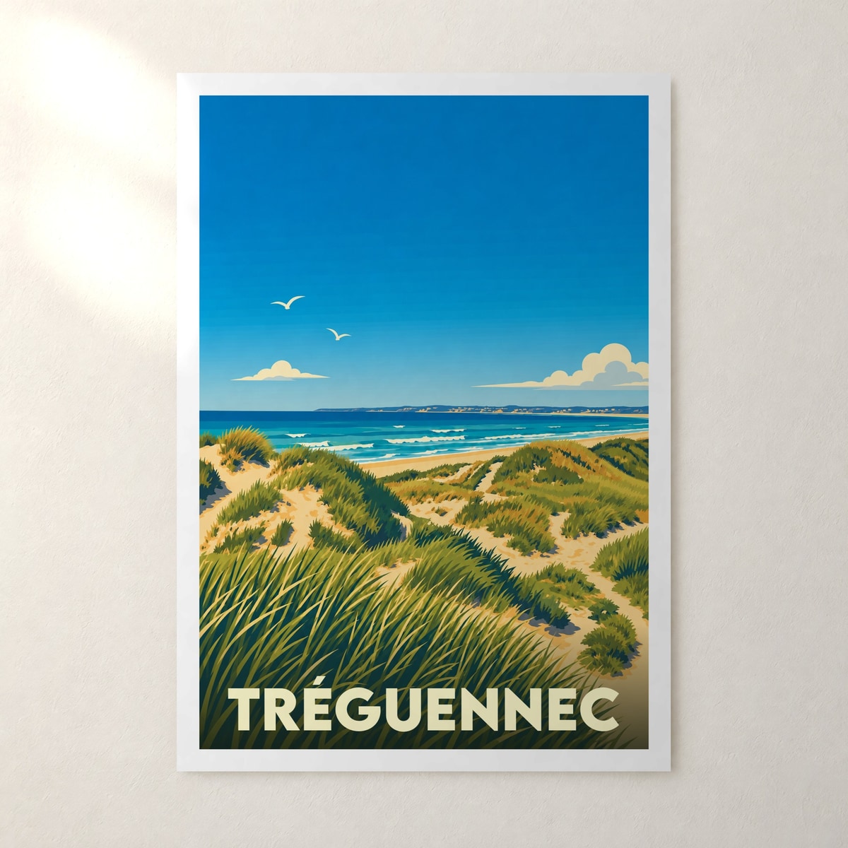 Affiche Tréguennec – sans cadre, accrochée au mur