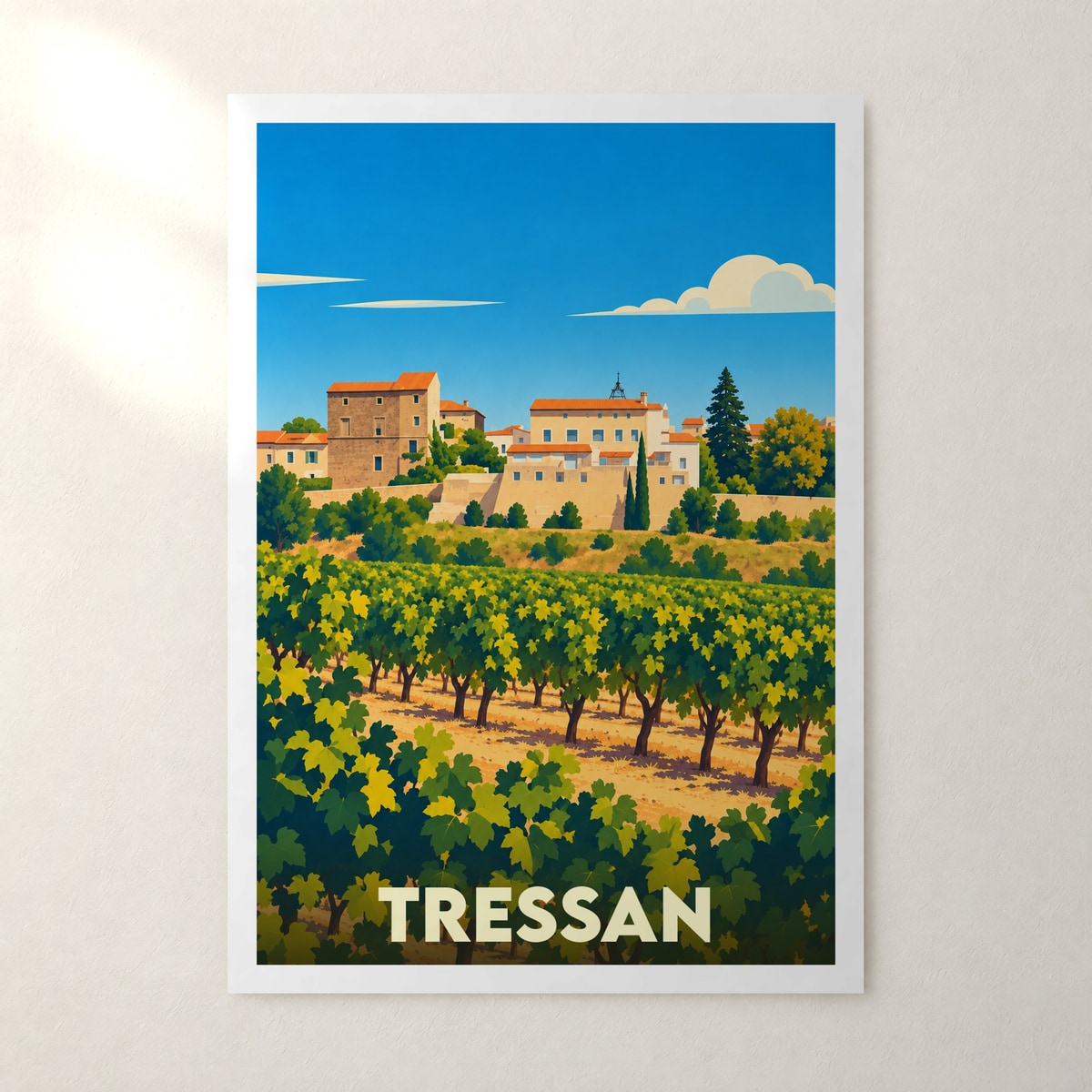 Affiche Tressan – sans cadre, accrochée au mur