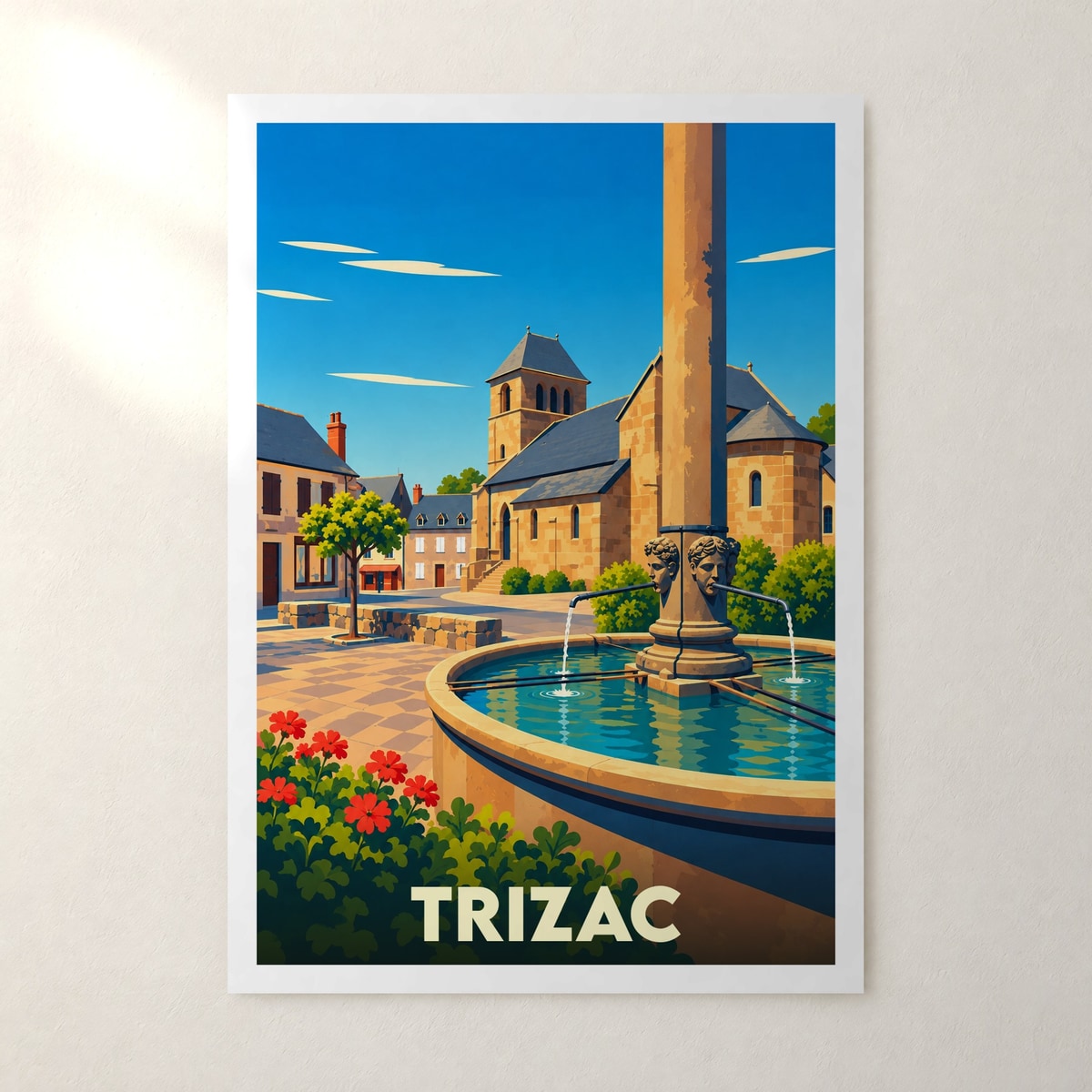 Affiche Trizac – sans cadre, accrochée au mur