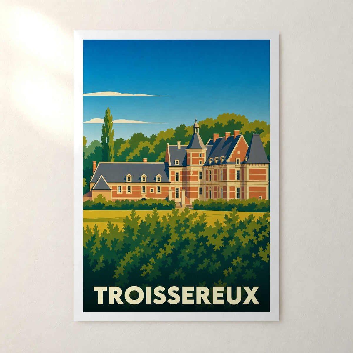 Affiche Troissereux – sans cadre, accrochée au mur