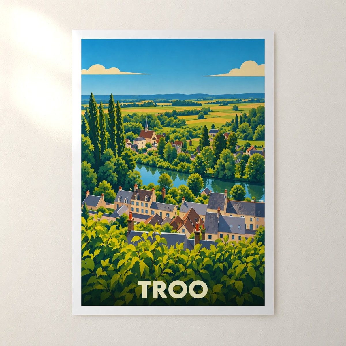 Affiche Troo – sans cadre, accrochée au mur
