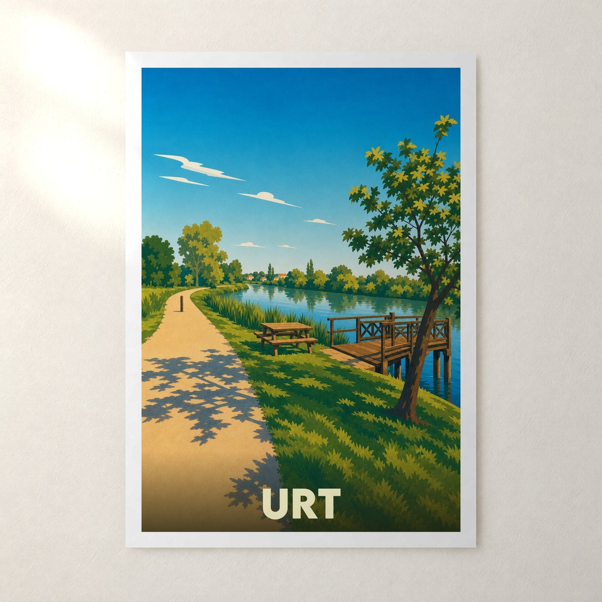 Affiche Urt – sans cadre, accrochée au mur