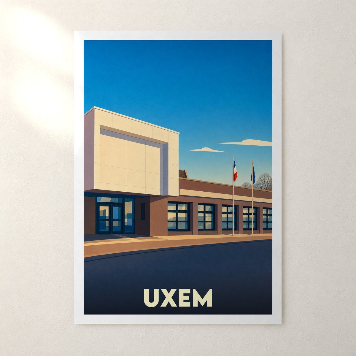 Affiche Uxem – sans cadre, accrochée au mur