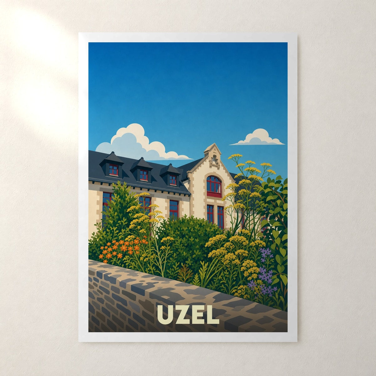 Affiche Uzel – sans cadre, accrochée au mur