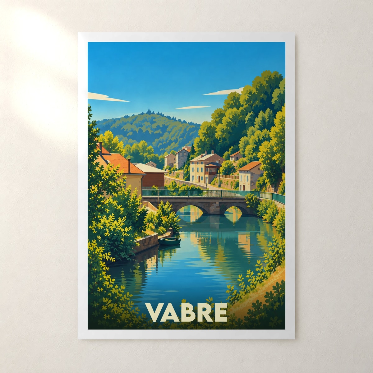 Affiche Vabre – sans cadre, accrochée au mur