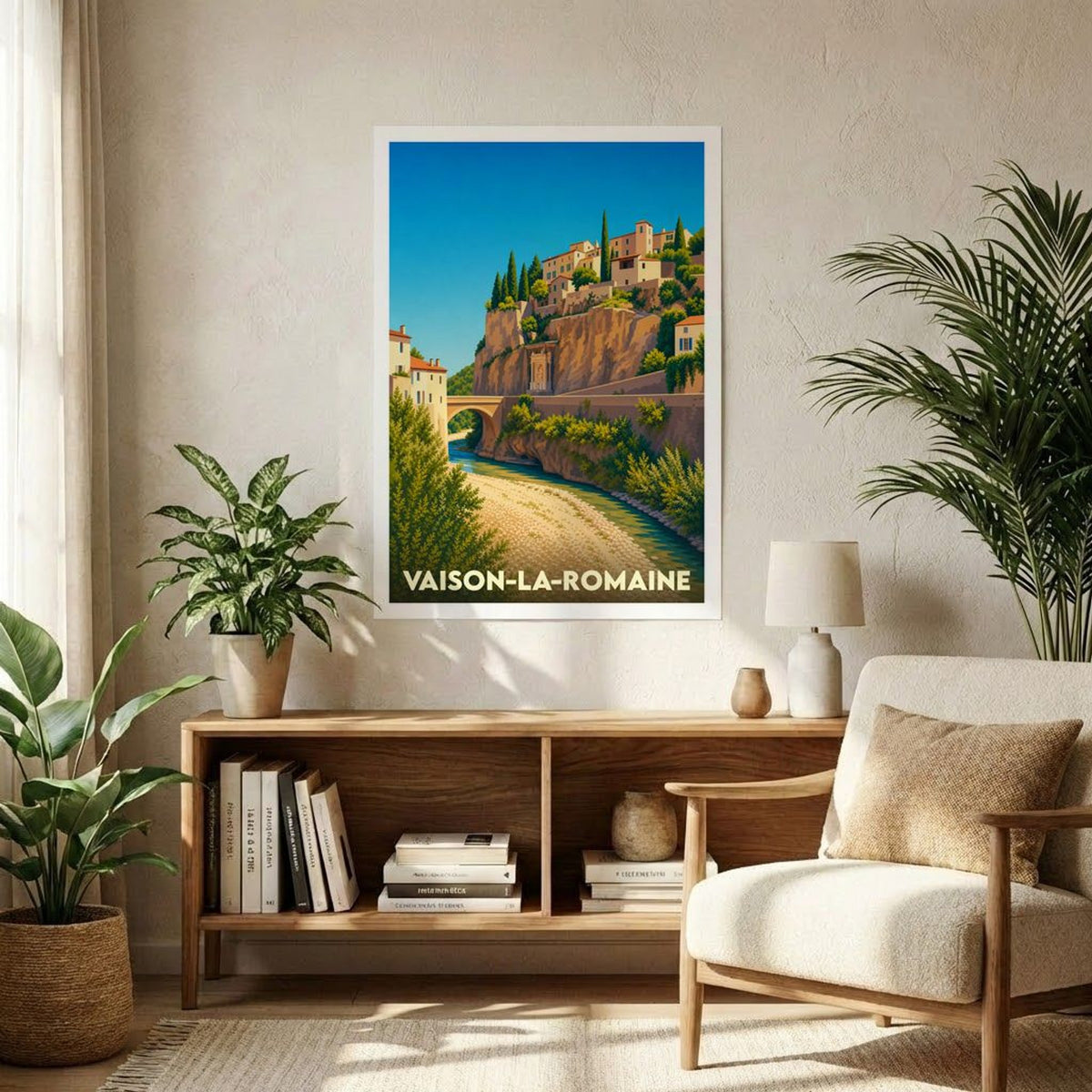 Affiche A1 (59,4 x 84,1 cm) Sans cadre souvenir de Vaison-la-Romaine