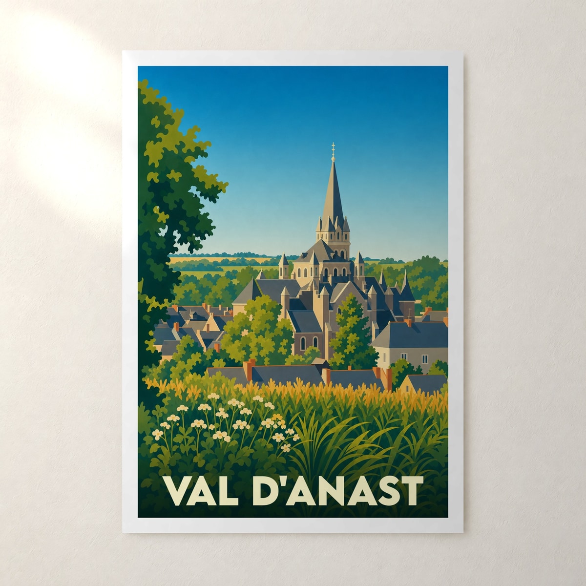 Affiche Val d'Anast – sans cadre, accrochée au mur