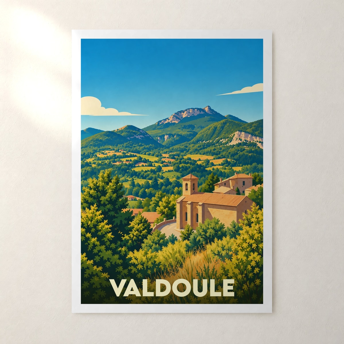 Affiche Valdoule – sans cadre, accrochée au mur