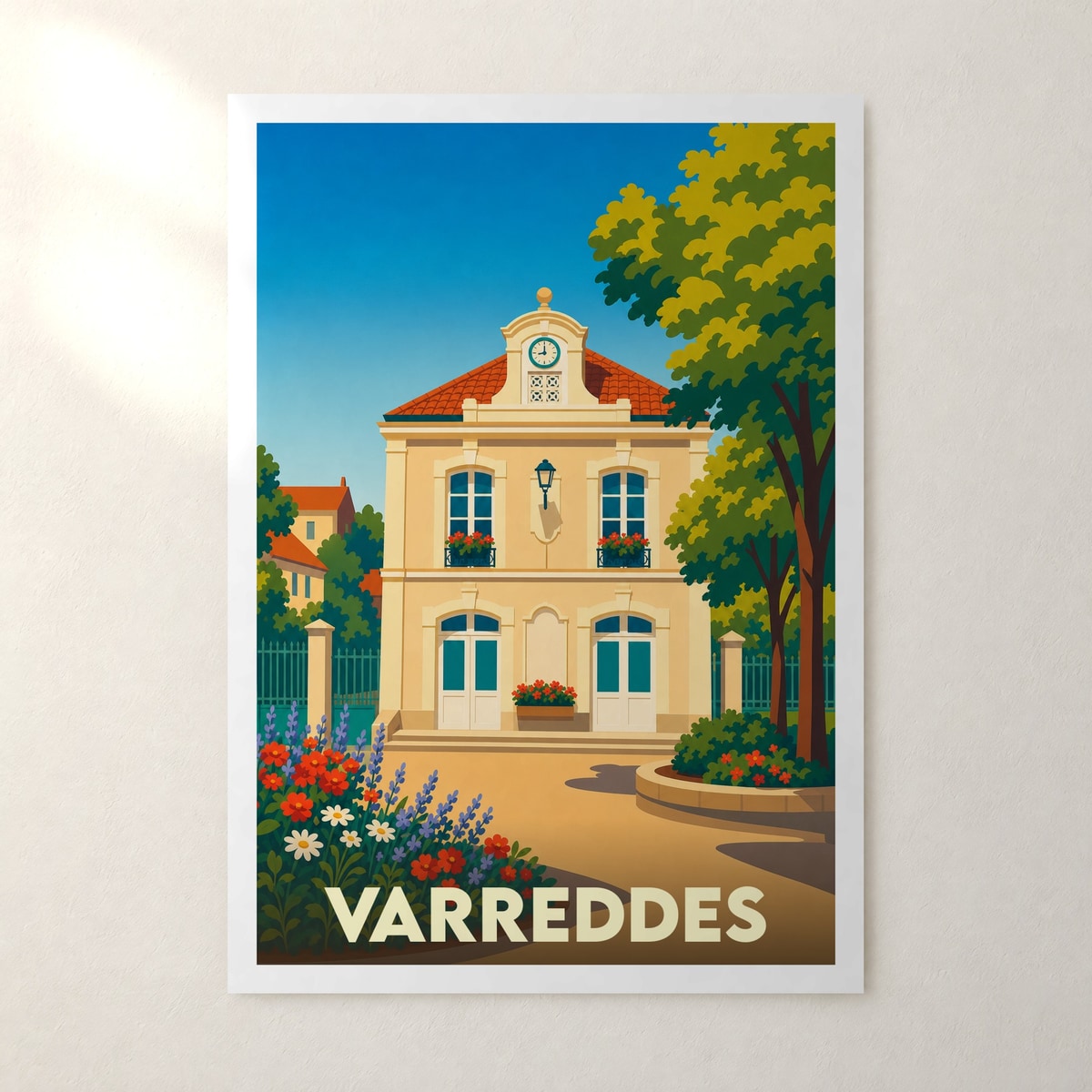 Affiche Varreddes – sans cadre, accrochée au mur