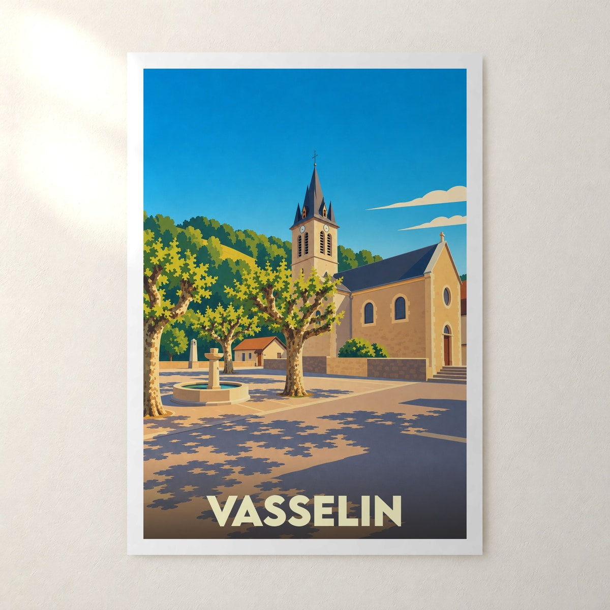 Affiche Vasselin – sans cadre, accrochée au mur