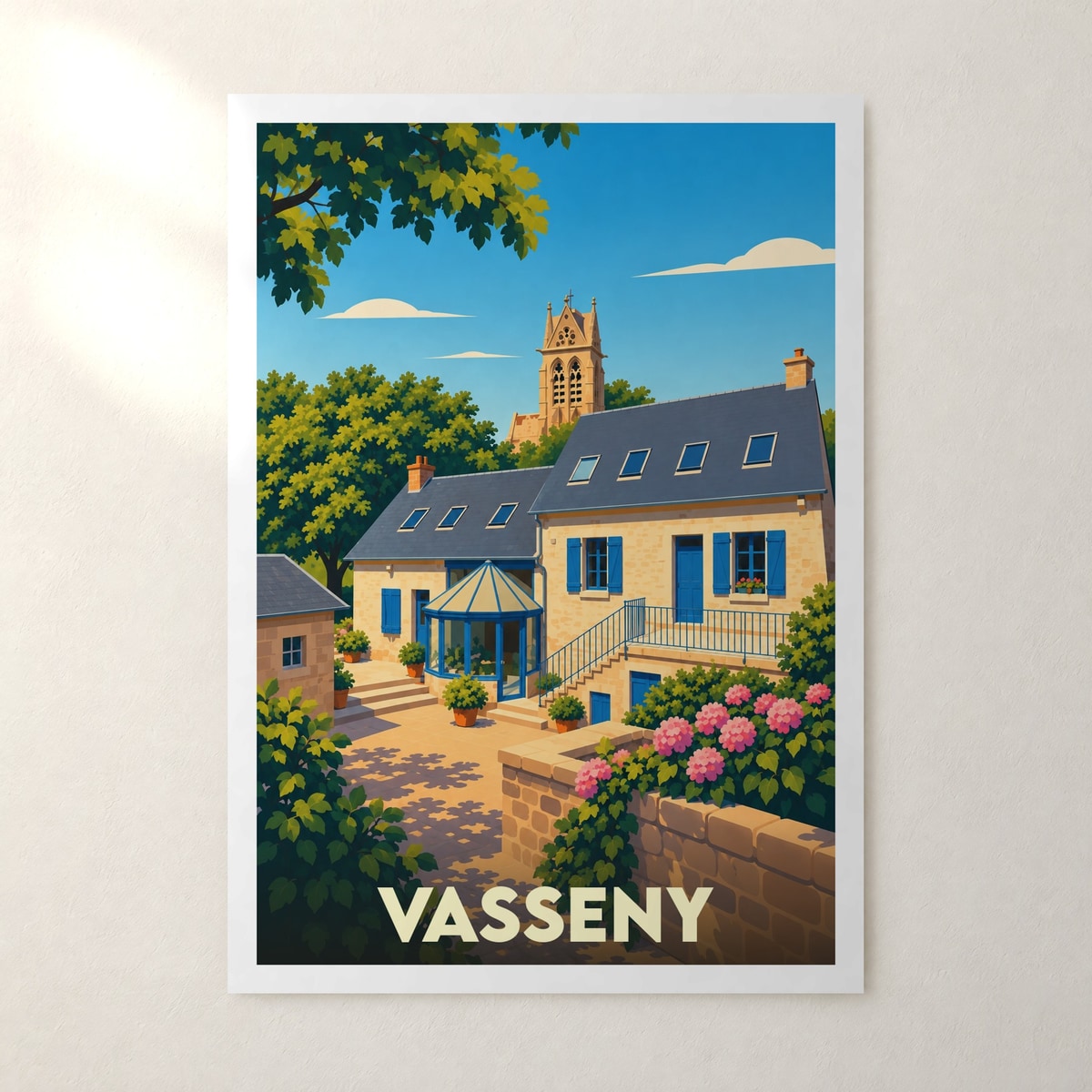 Affiche Vasseny – sans cadre, accrochée au mur