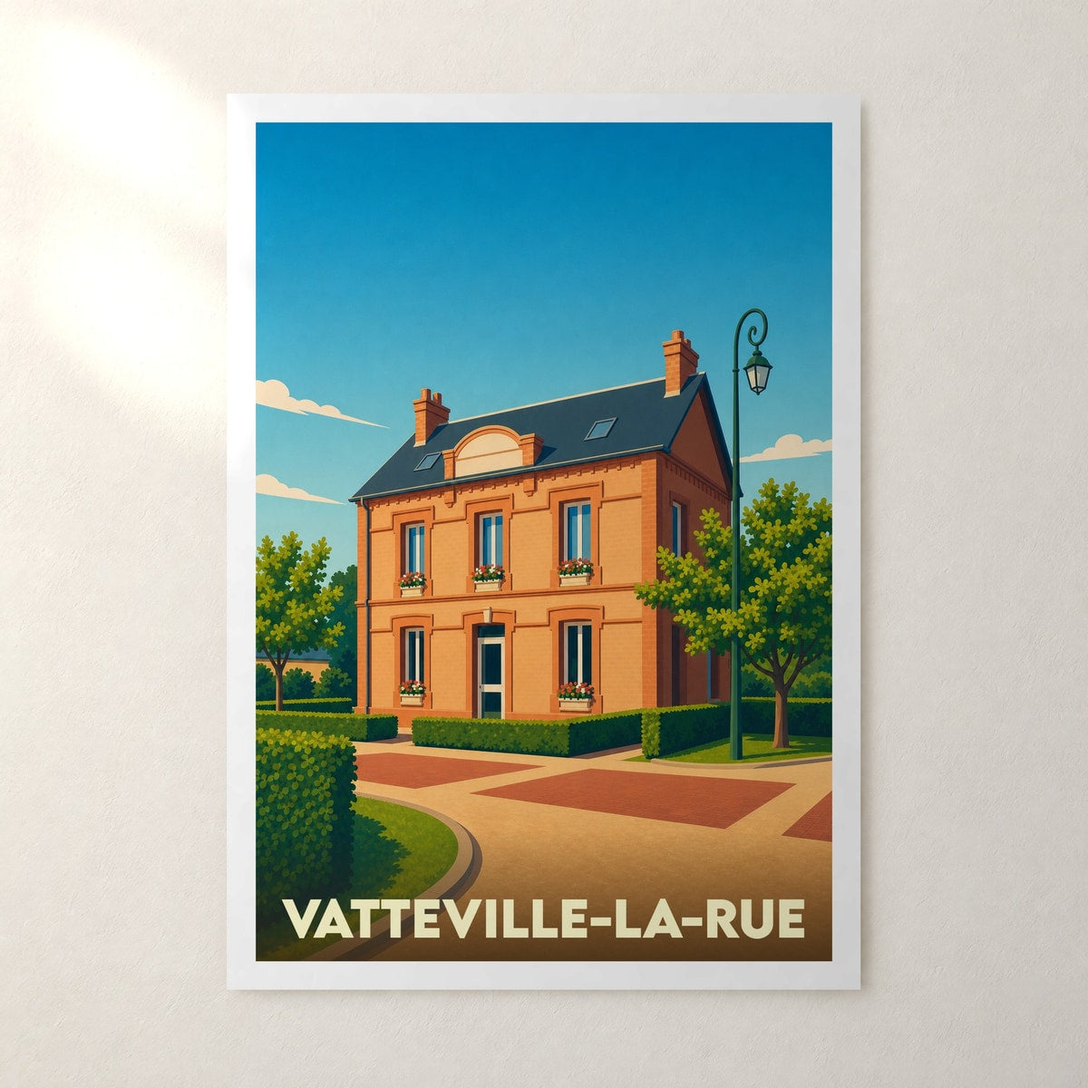 Affiche Vatteville-la-Rue – sans cadre, accrochée au mur