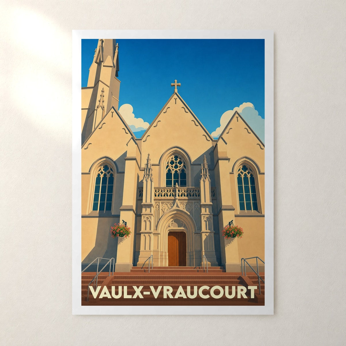 Affiche Vaulx-Vraucourt – sans cadre, accrochée au mur