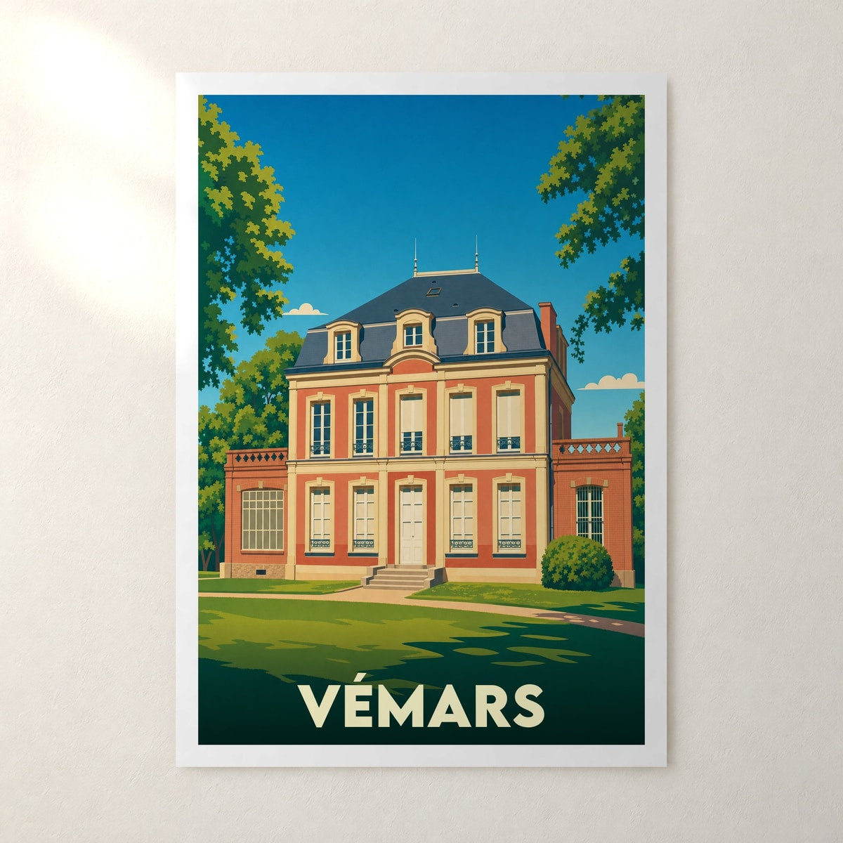 Affiche Vémars – sans cadre, accrochée au mur