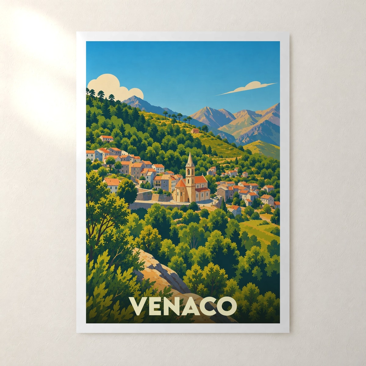 Affiche Venaco – sans cadre, accrochée au mur