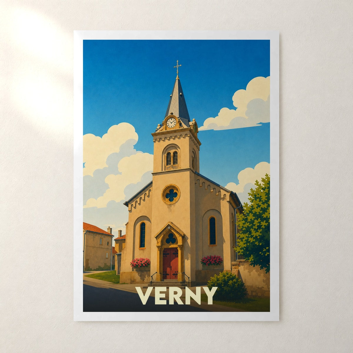 Affiche Verny – sans cadre, accrochée au mur