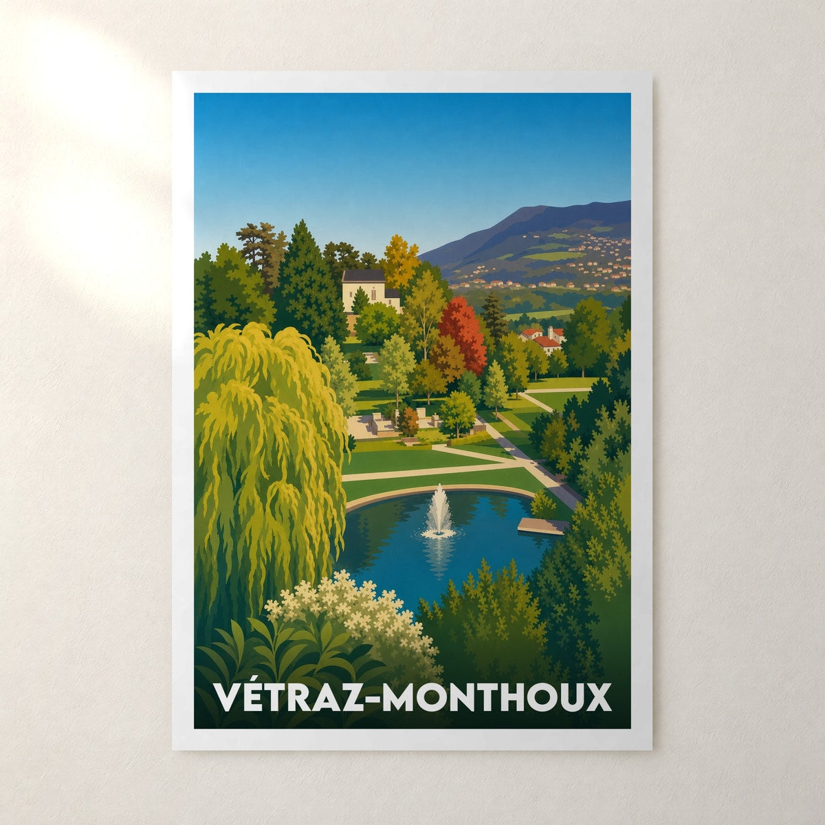 Affiche Vétraz-Monthoux – sans cadre, accrochée au mur