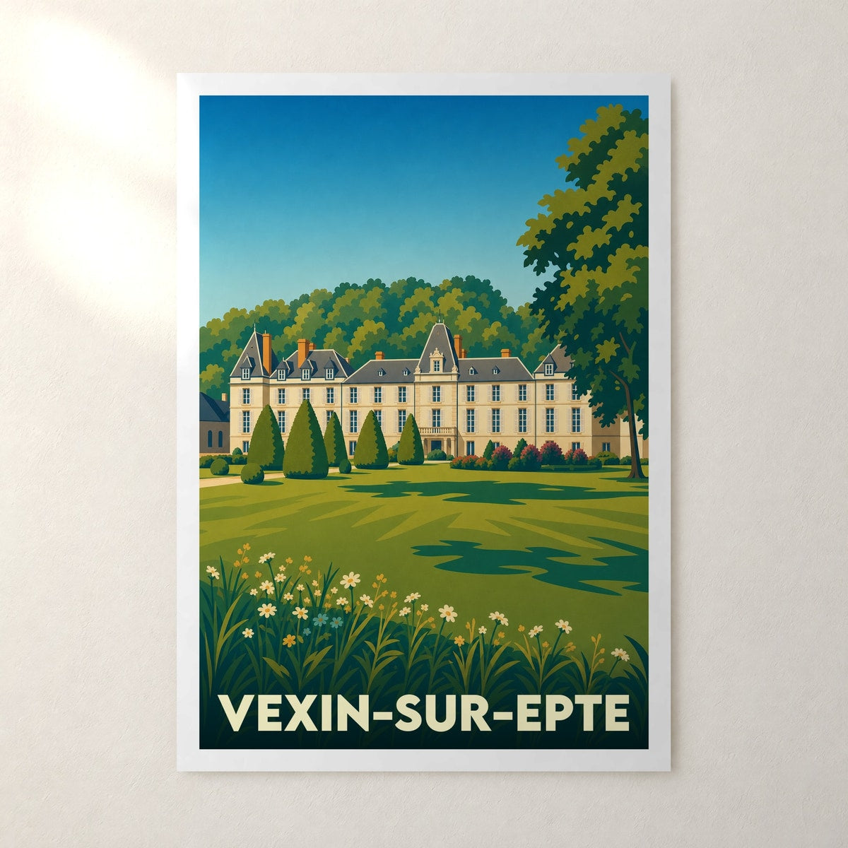 Affiche Vexin-sur-Epte – sans cadre, accrochée au mur
