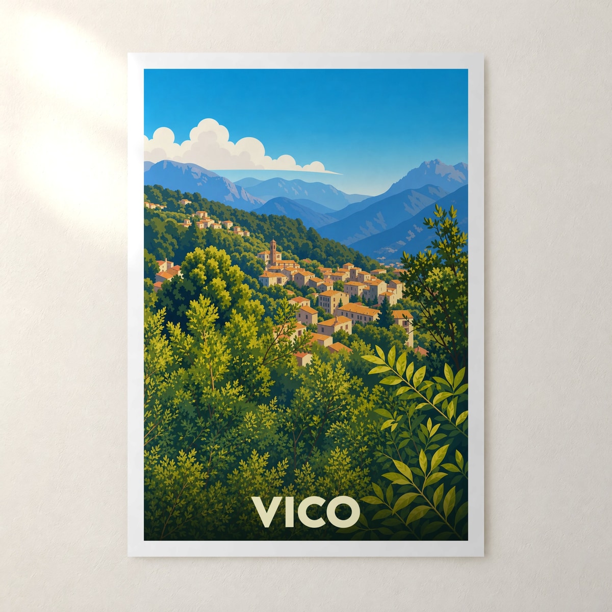 Affiche Vico – sans cadre, accrochée au mur
