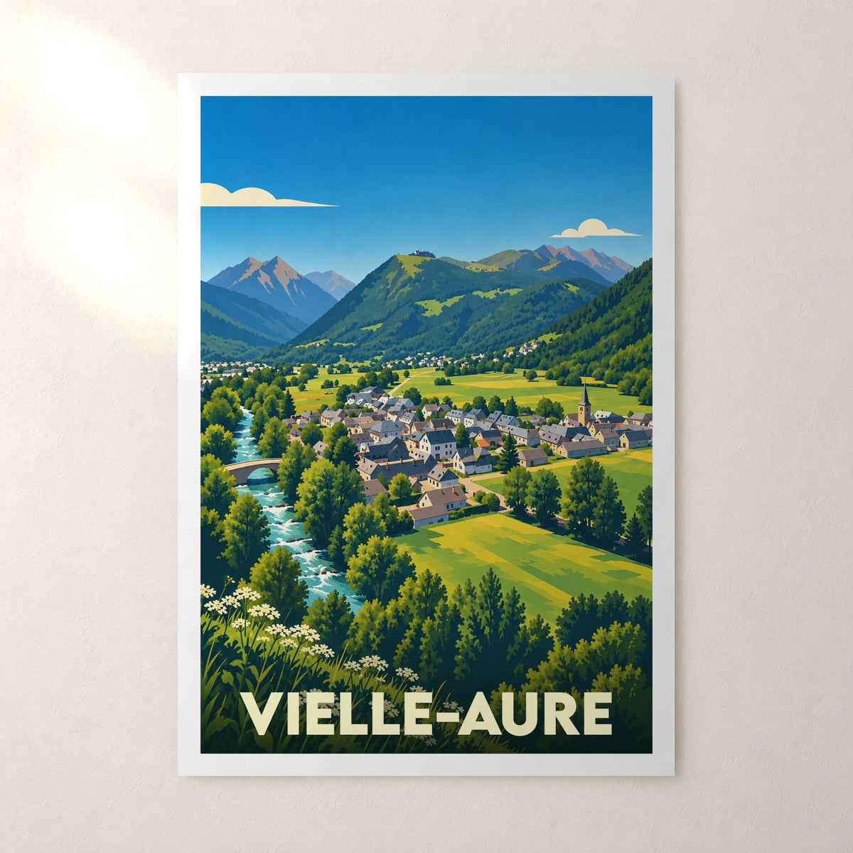 Affiche Vielle-Aure – sans cadre, accrochée au mur