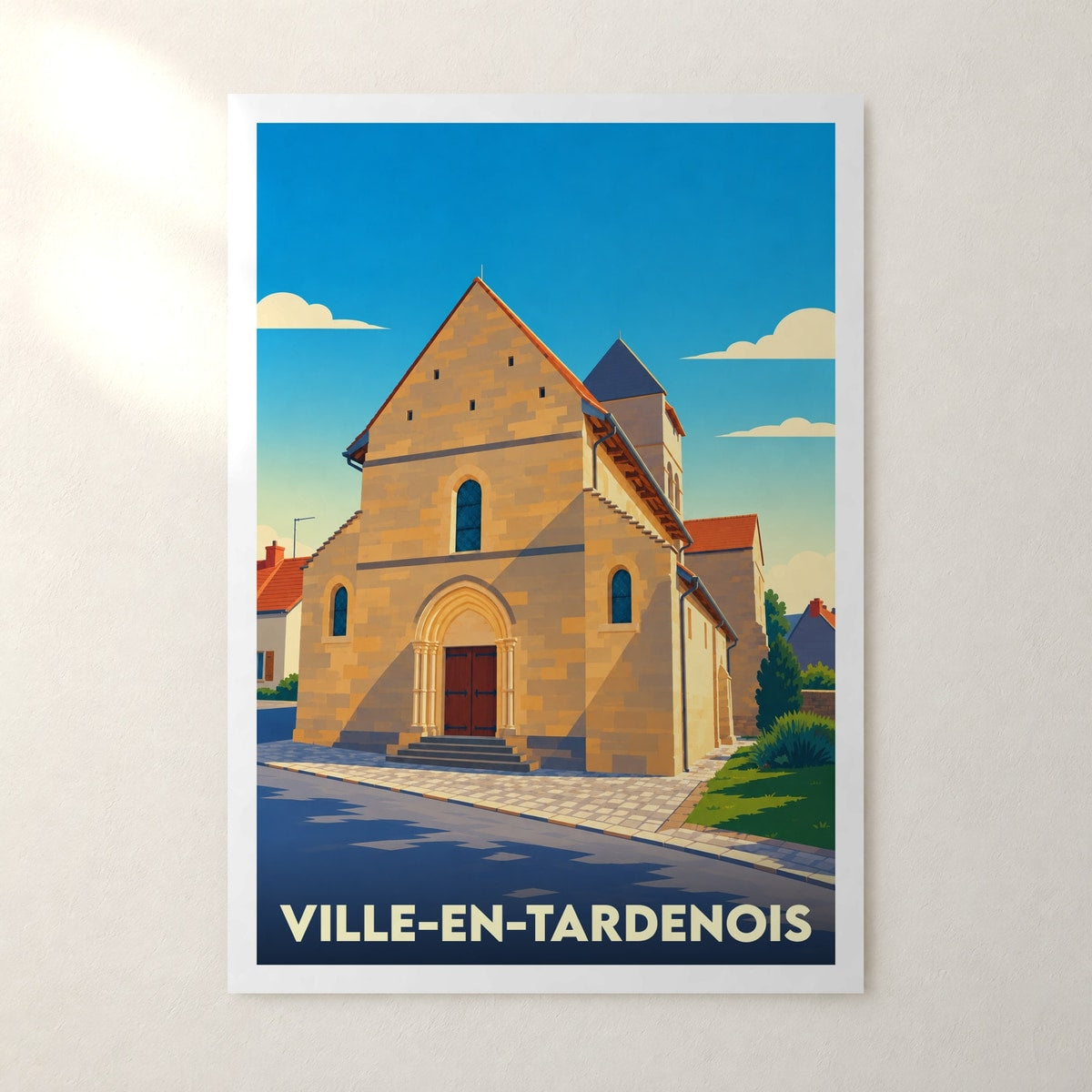 Affiche Ville-en-Tardenois – sans cadre, accrochée au mur